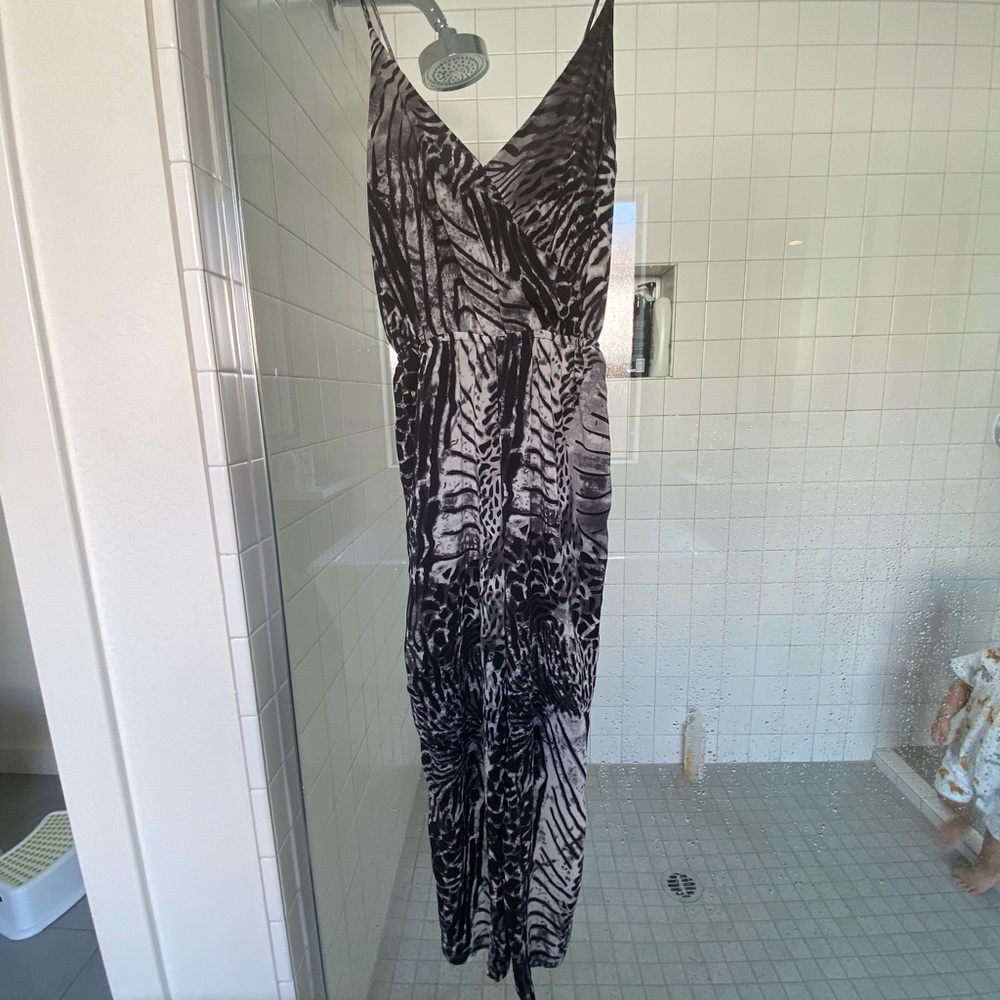 H&M animal print jumpsuit